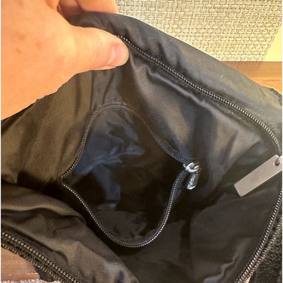 🌟HP🌟VTG 2000 Y2K The Sak Black Basket Weave Messenger Style Shoulder Bag - Picture 12 of 15